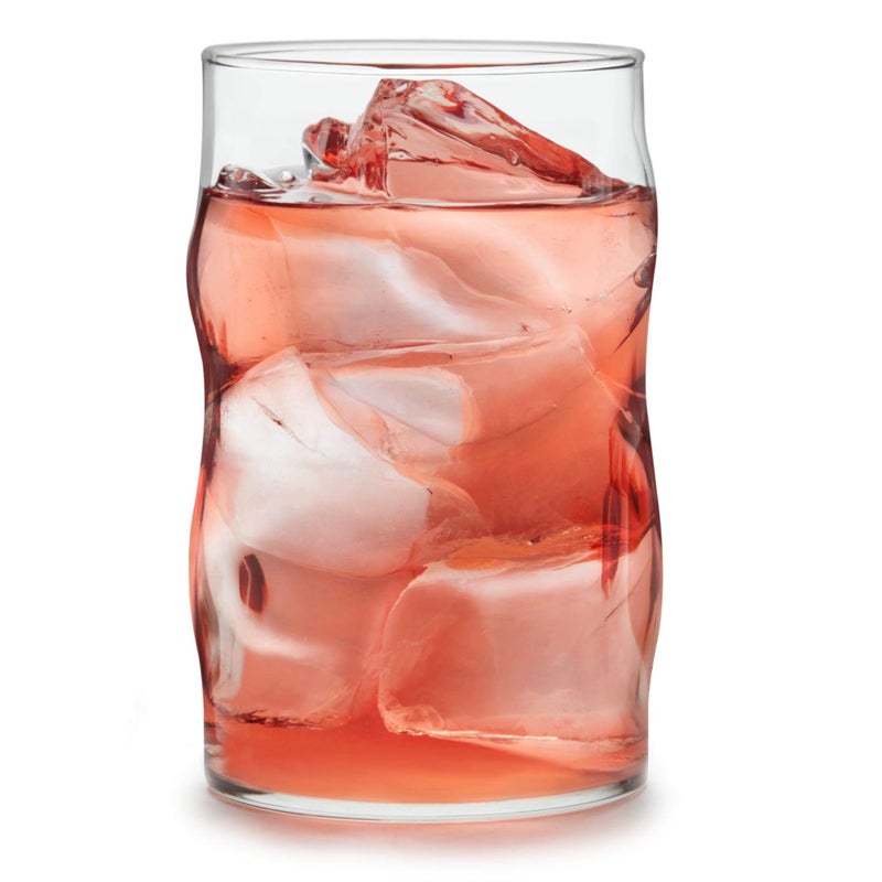 Libbey Lava Tumbler Drinking Glasses, All Purpose, Molten Groove Glasses Set of 8, Tactile, Tall Drinking Glasses for Water, Cocktails - Image 1